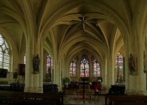 Vista interna della chiesa da French School